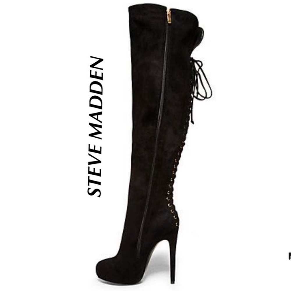 Stev Madden Ladysnte over the knee suede boot